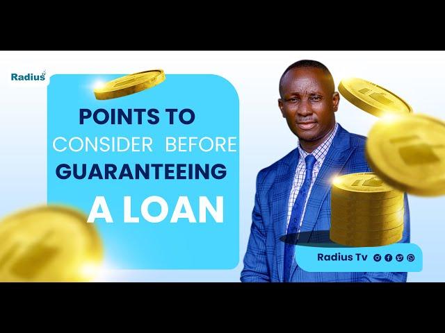 Key Points to consider before guaranteeing a loan