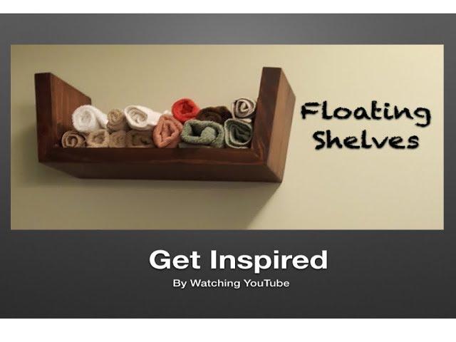Floating Shelves With No Hardware!
