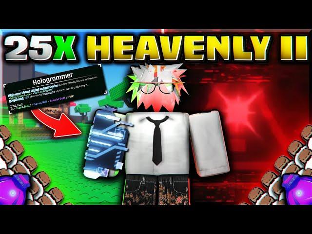 USING 25 HEAVENLY 2 POTIONS WITH *NEW* HOLOGRAMMER GAUNTLET! | Sol's RNG ERA 9