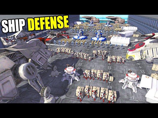 Can Clone Army Hold LARGEST SHIP DEFENSE Ever in CLONE WARS?! - Men of War: Star Wars Mod