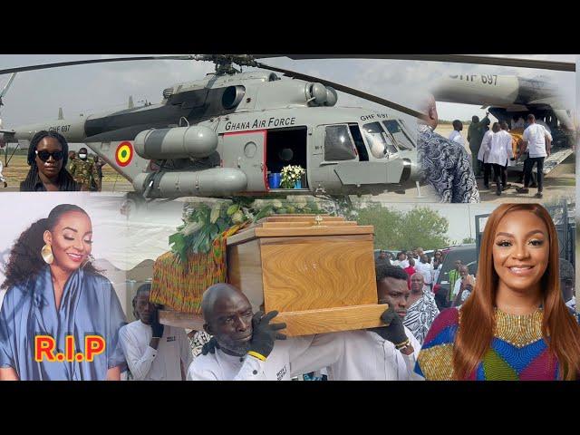 Tears flows in Kumasi Airport as the Body of Pokuaa Poku arrived at the Airport for burial in Ejisu