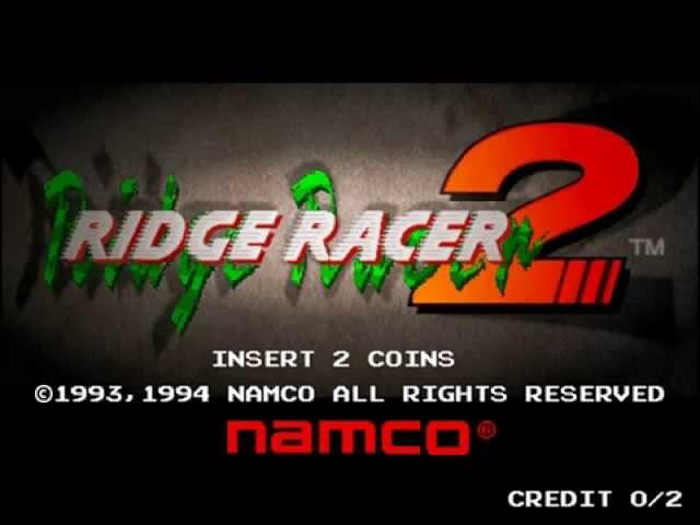 Ridge Racer 2 (Arcade) - Attract Mode 60 fps