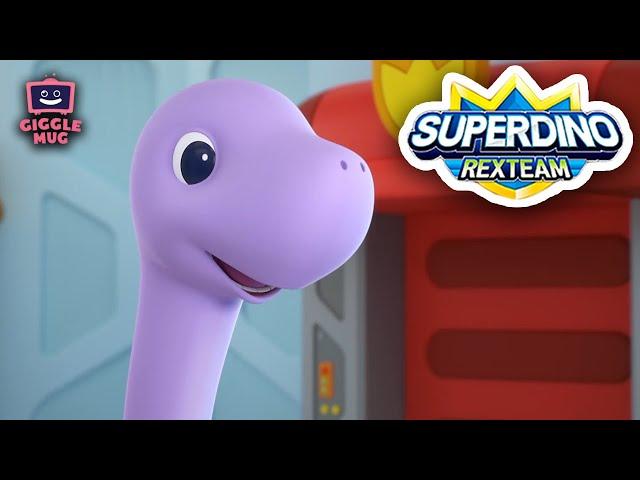 Trapped In The Rhabdodon ️ | Super Dino (14-Minute Cartoon for Kids!)