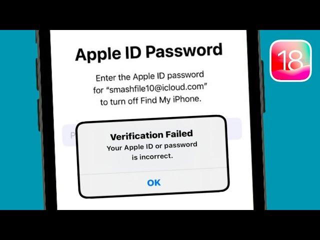 How To Fix Apple iD " Verofication Failed" Your Apple iD Password Is Incrrect Even Entering Correct