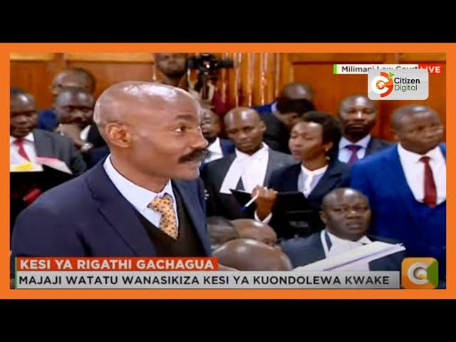 Elisha Ongoya to Prof. Tom Ojienda: We have a professor of law misbehaving at the bar