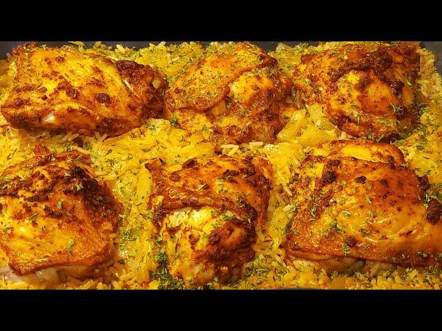 #OVEN-BAKED #CHICKEN&RICE (RECIPE)