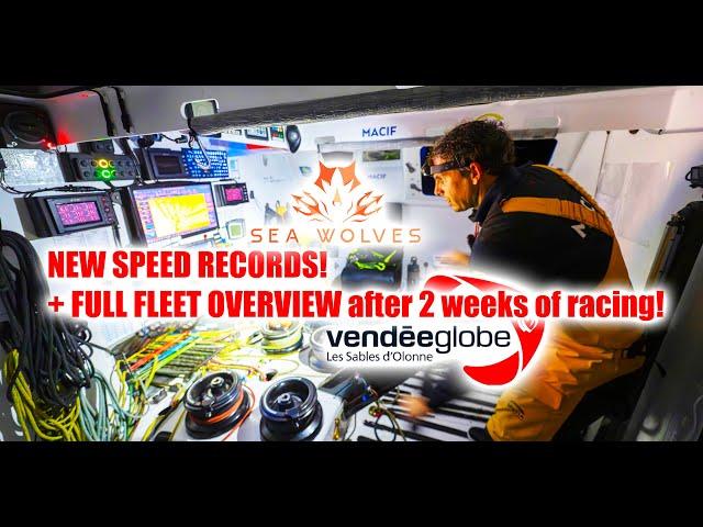 Seawolves VendeeGlobe 2024b report #15 Speed records! A full fleet overview + VMG VS speed explained