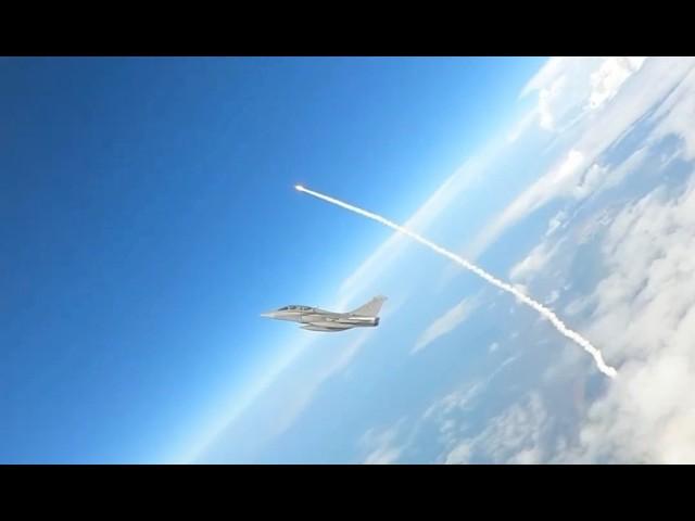 Ariane 6 launch - Rafale chase! - AdlA security patrol during launch at Guiana Space Centre, Kourou