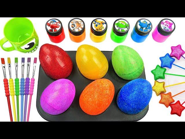 Satisfying Video Rainbow Mixing All Lollipop & Color EGGS From Magic Rainbow Chocolate Cutting ASMR