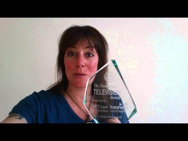 Rebecca Root says THANK YOU for her Transgender Television  Award