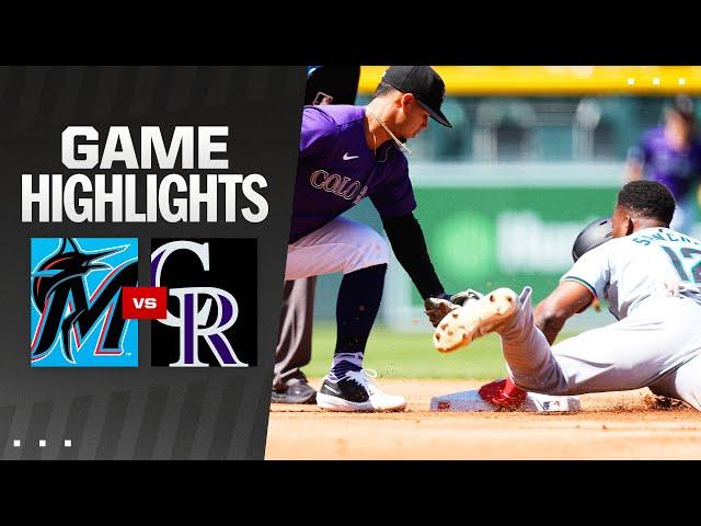 Marlins vs. Rockies Game Highlights (8/29/24) | MLB Highlights