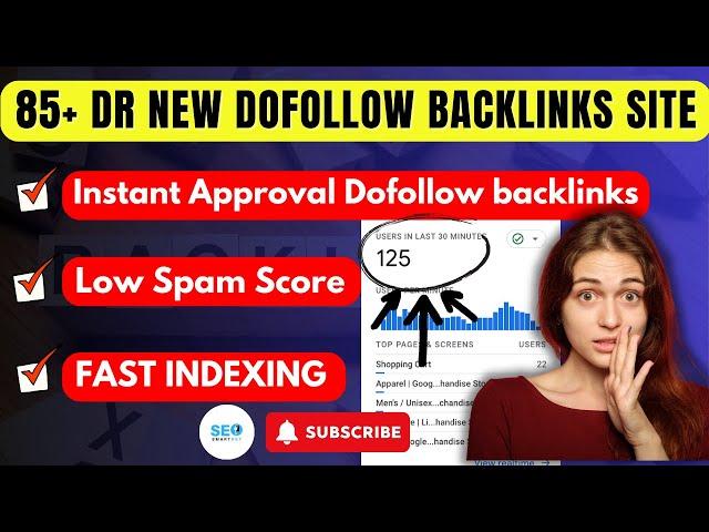 85+ DR Instant Approval Dofollow Backlinks