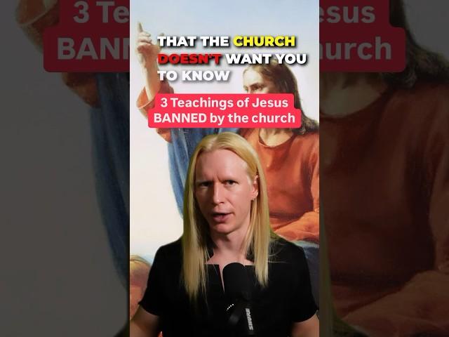 3 Teachings of Jesus BANNED by the Church… #Jesus #gnostic #god #hiddenknowledge #awakening