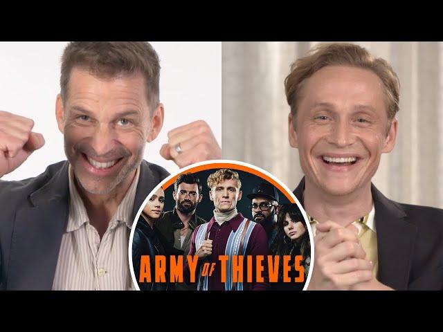 ARMY OF THIEVES Interview | Zack Snyder and Matthias Schweighofer Talk Prequel and...300 Musical?!