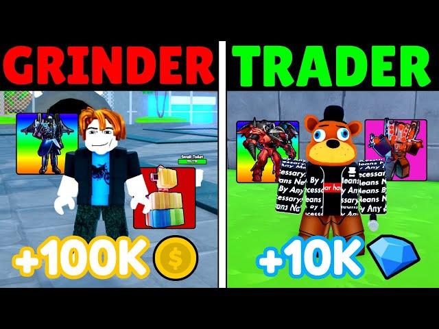 Grinding VS Trading, WHICH WILL MAKE MORE PROFIT? (TOILET TOWER DEFENSE)