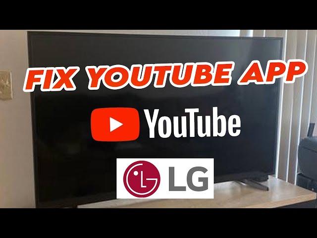 How To Fix YouTube app on LG Smart TV : 5 Tricks!