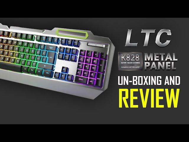 LeaningTech LTC Gaming Keyboard K828 Metal Panel - Unboxing And Review