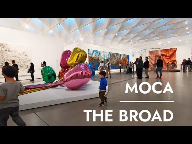 The Broad & Museum of Contemporary Art (MOCA) in Downtown Los Angeles with Kids