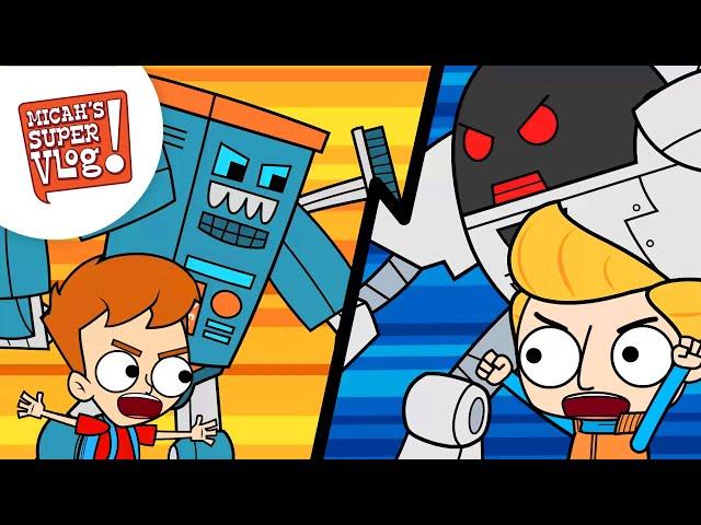 Who Wins This ROBOT BATTLE?! - Micah's Super Vlog | Bible Stories for Kids