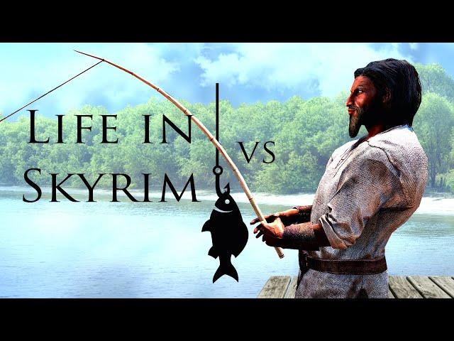 SKYRIM - ВЫЖИВАНИЕ ВИТАЛИЯ В СКАЙРИМЕ - РЫБАЛКА 