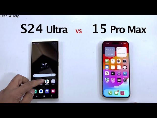 SAMSUNG S24 Ultra vs iPhone 15 Pro Max - Speed Test