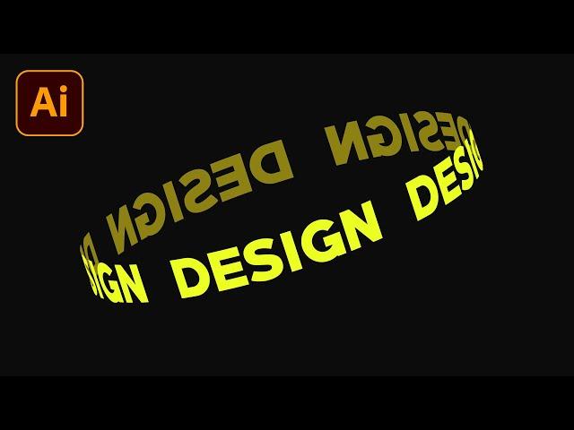 How To Create Cylinder Warp Text Effect In Illustrator || Adobe Illustrator Tutorial