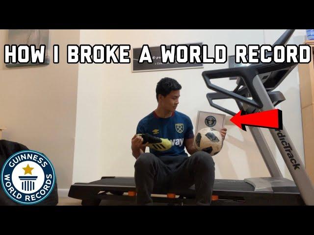 How To Break A Guinness World Record (the process and how I did it) Soccer juggling record treadmill