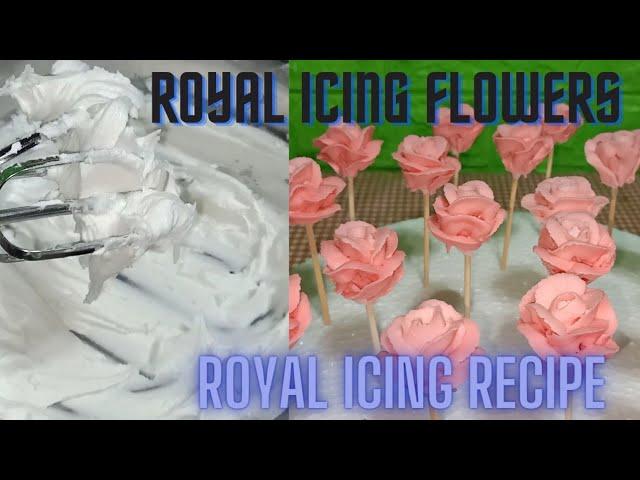 ROYAL ICING RECIPE, HOW TO MAKE ROYAL ICING FLOWER | CHOCHON CAKES