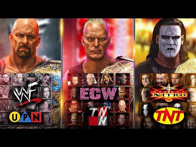 Universe Mode But it's WWF vs WCW vs ECW (WWE 2K)