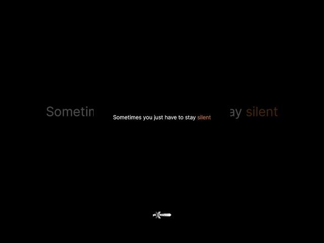 Somtimes "Silence" Is Better #motivation #motivationalquotes #believeinyourself #lifelessons  #quote