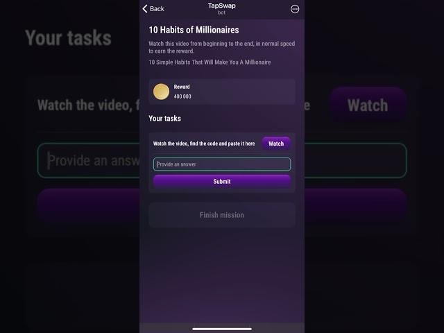 7 August TapSwap Code Today | 10 Simple Habits That Will Make You A Millionaire