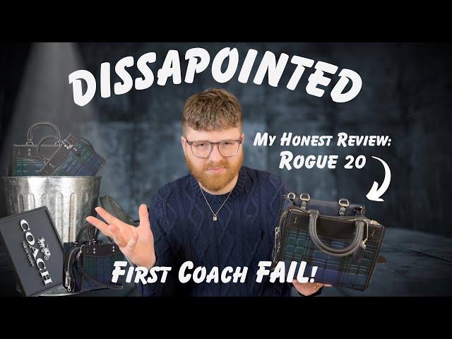 My First Coach FAIL | Honest Review: Coach Rogue 20 with Plaid Print