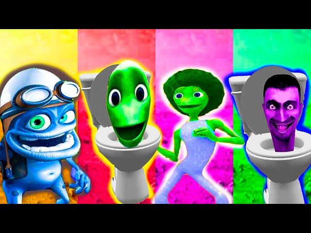 DAME TU COSITA VS SKIBIDI TOILET VS HULK VS GREEN ALIEN MAGIC DANCE VIDEO 2024