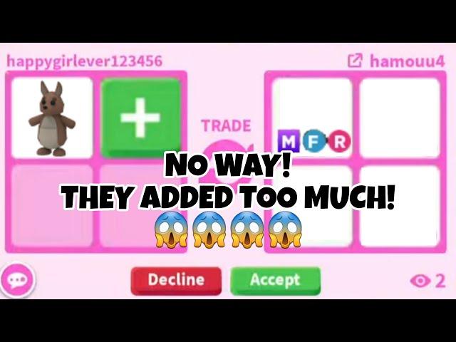 No Way! They REALLY WANTED My NO POTION KANGAROO And ADDED TOO MUCH + HUGE WIN TRADES!