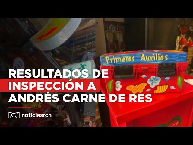 Reveladores documentos de la inspección a Andrés Carne de Res