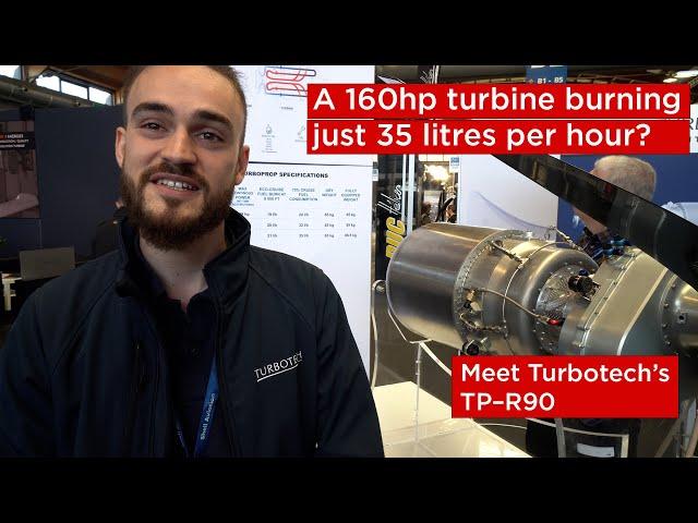 Turbotech's TP–R90 small turbine for light aircraft