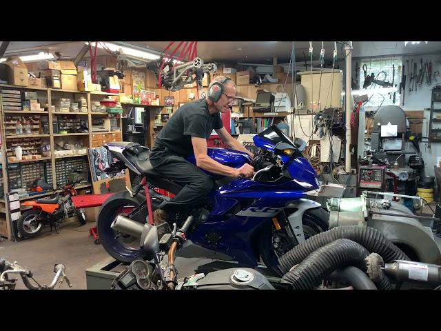 2020 Yamaha R6 Stock Dyno