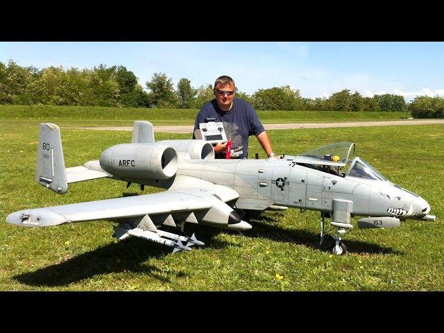 GIANT RC A-10 WARTHOG WITH BRRRRT & FLARE