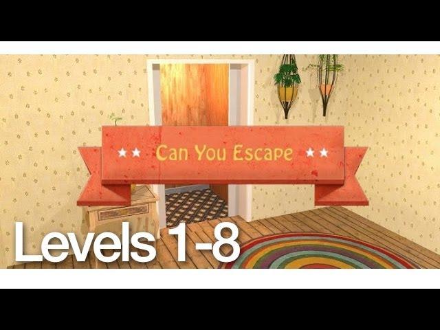 Can You Escape Walkthrough Levels 1-8