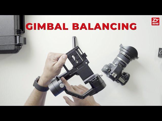 How to Balance a Gimbal Zhiyun Crane 1 v2