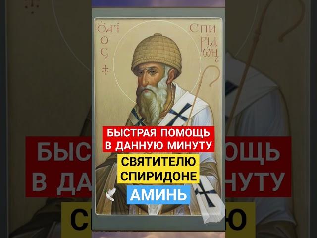 МОЛИТВА СВЯТИТЕЛЮ СПИРИДОНЕ  Быстрая помощь в данную минуту  #спиридонтримифунтский #молитва #душа