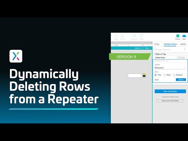 Deleting Rows from Axure RP Repeaters Dynamically