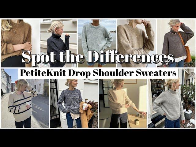 Comparing PetiteKnit's Drop Shoulder Sweater Patterns