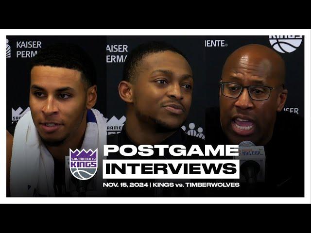 De’Aaron Fox, Keegan Murray & Coach Brown | Postgame Pressers 11.15.24