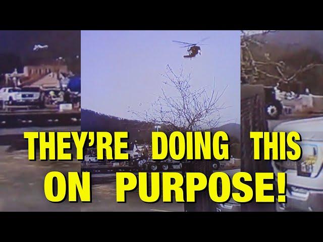 Government Helicopter DESTROYS Aid In North Carolina!