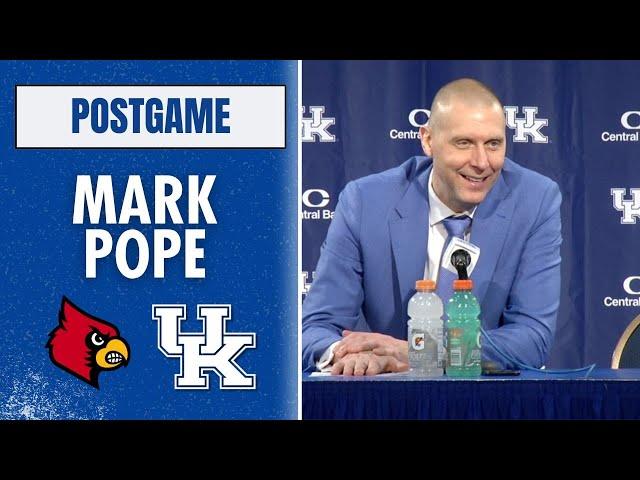 Mark Pope recaps Kentucky's win over Louisville