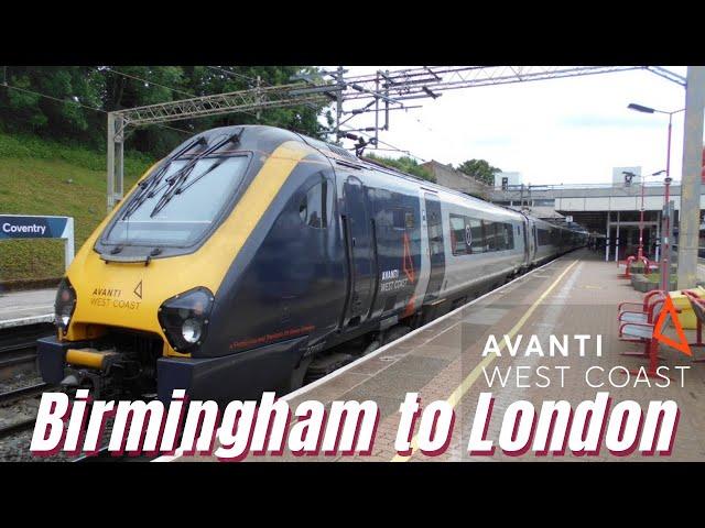 Birmingham to London - Avanti West Coast train