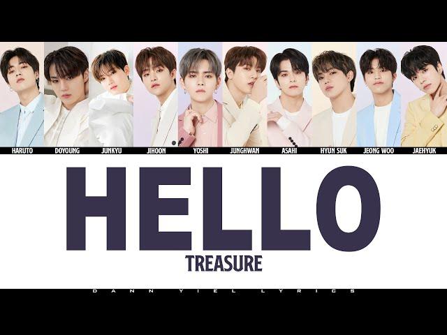 TREASURE - HELLO (Color Coded Romanized/English Lyrics Video)