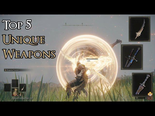 Elden Ring Shadow of the Erdtree - Top 5 Unique Weapons