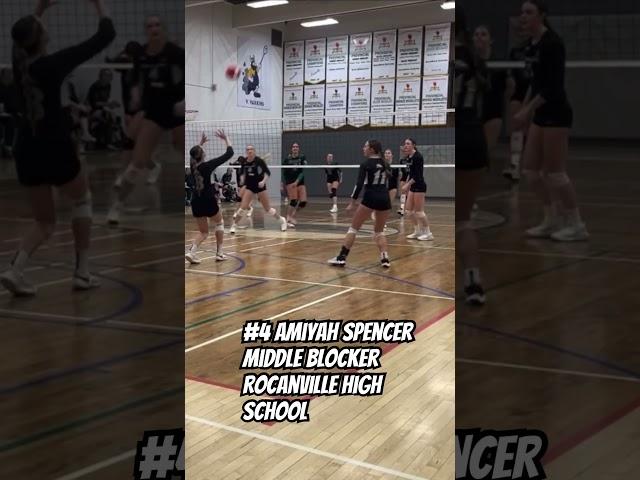 Middle Blocker Amiyah Spencer #4